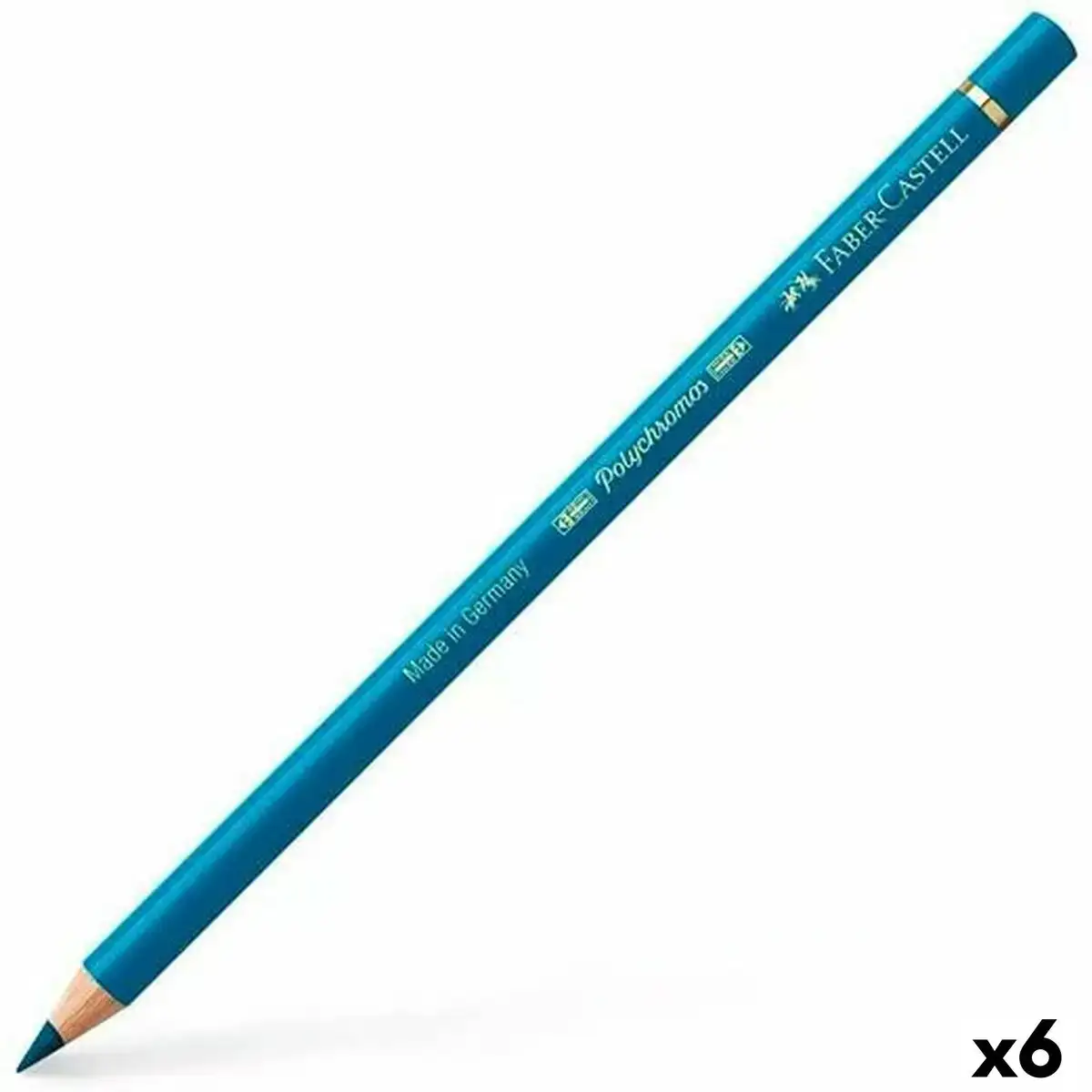 Crayons de couleur faber castell polychromos turquoise bleu de colbat 6 unites _2239. DIAYTAR COTE D'IVOIRE - L'Écrin de Vos Désirs Shopping. Parcourez notre boutique en ligne et explorez des produits minutieusement choisis pour répondre à vos envies les plus exigeantes.