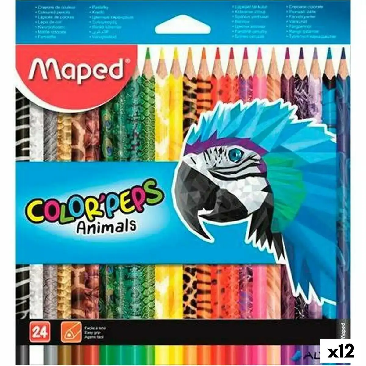 Crayons de couleur maped animals color peps multicouleur 24 pieces 12 unites _4771. DIAYTAR COTE D'IVOIRE - Où Choisir est un Acte d'Amour pour le Côte d'Ivoire. Explorez notre boutique en ligne et choisissez des articles qui célèbrent la culture et l'artisanat du pays.