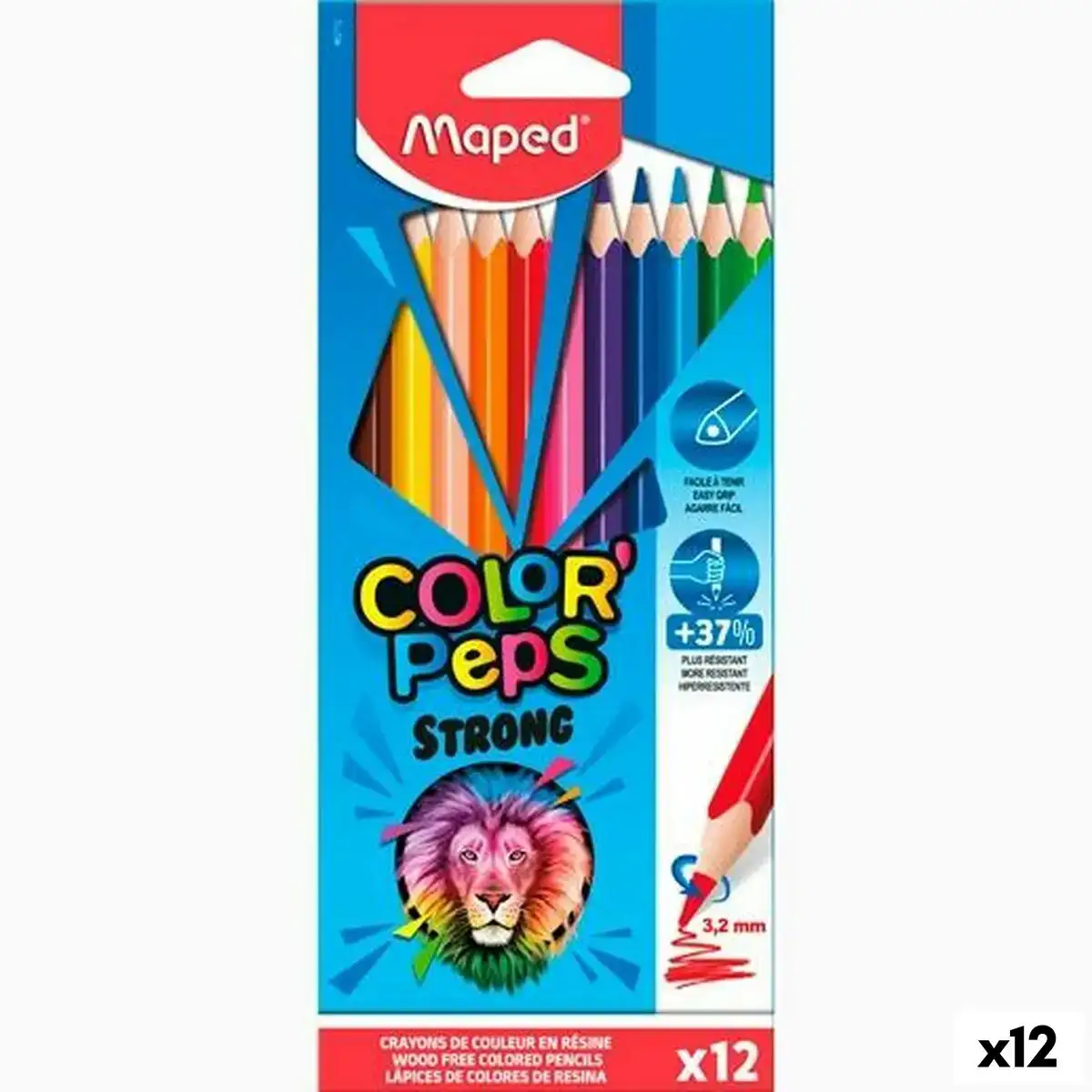 Crayons de couleur maped color peps strong multicouleur 12 pieces 12 unites _2913. DIAYTAR COTE D'IVOIRE - Votre Univers Shopping Éclectique. Explorez nos offres variées et découvrez des articles qui embrassent la diversité et la polyvalence de vos besoins.