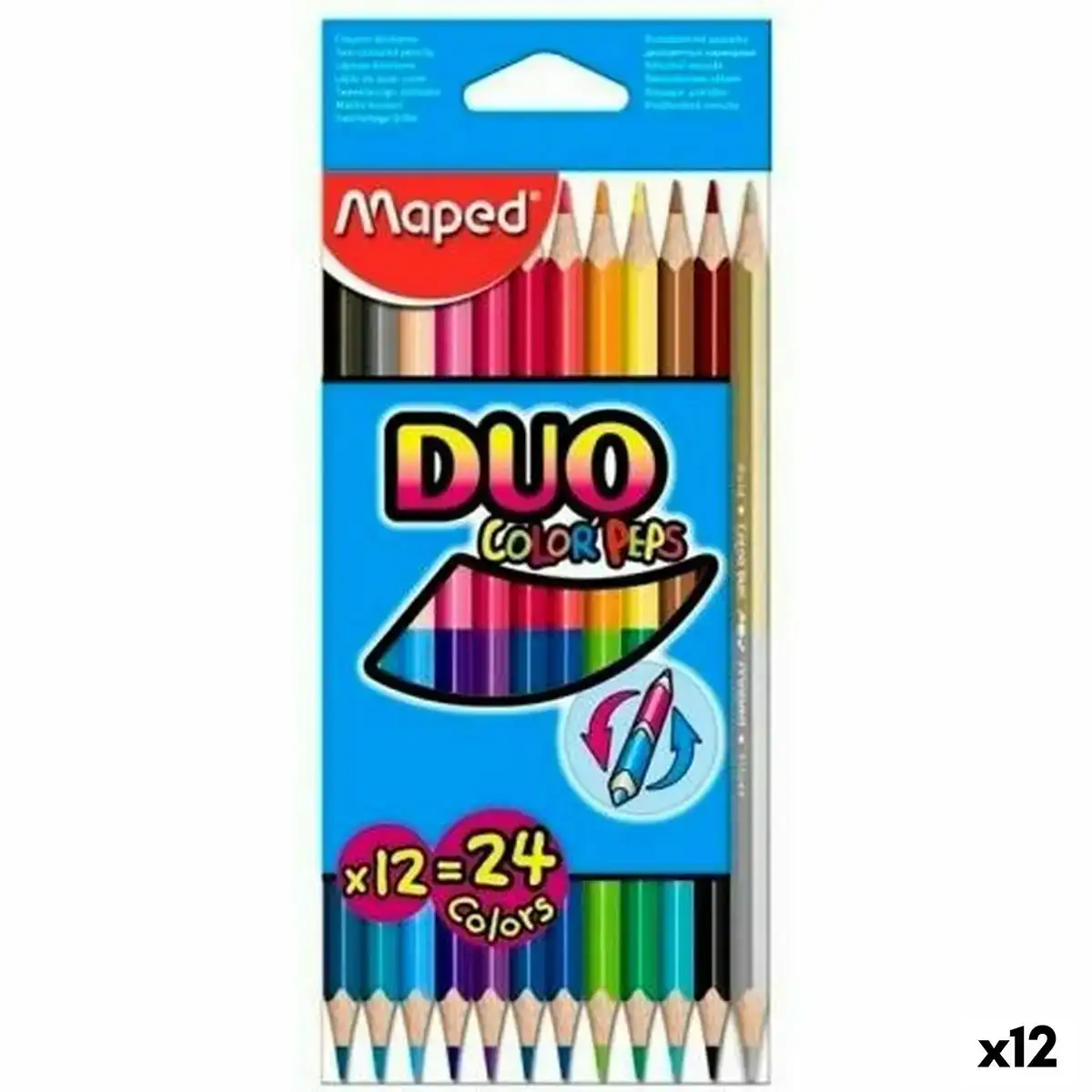 Crayons de couleur maped duo color peps multicouleur 12 pieces double pointe 12 unites _9975. DIAYTAR COTE D'IVOIRE - Votre Portail Vers l'Exclusivité. Explorez notre boutique en ligne pour découvrir des produits uniques et raffinés, conçus pour ceux qui recherchent l'excellence.
