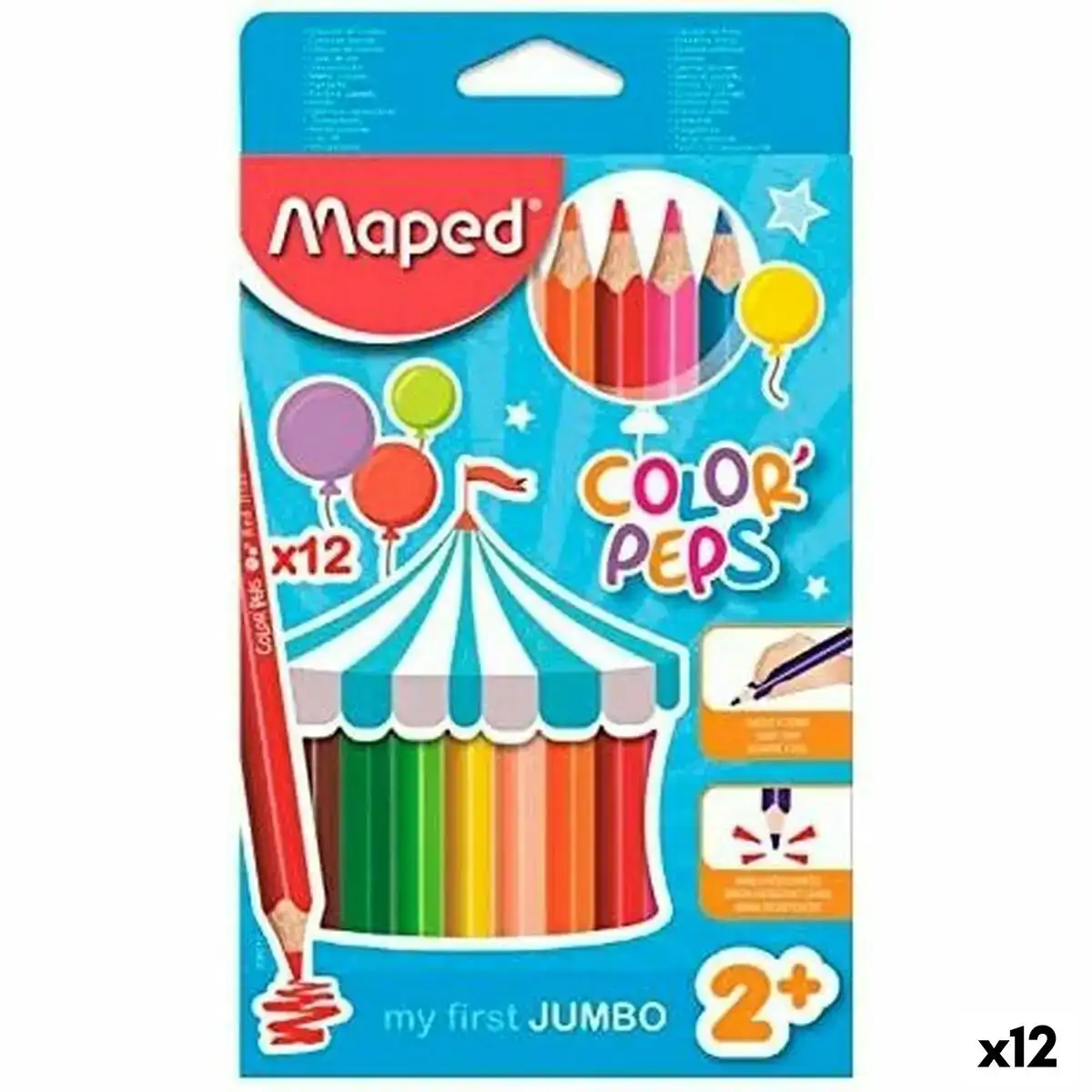 Crayons de couleur maped jumbo color peps multicouleur 12 pieces 12 unites _1193. DIAYTAR COTE D'IVOIRE - Votre Plaisir Shopping à Portée de Clic. Explorez notre boutique en ligne et trouvez des produits qui ajoutent une touche de bonheur à votre vie quotidienne.