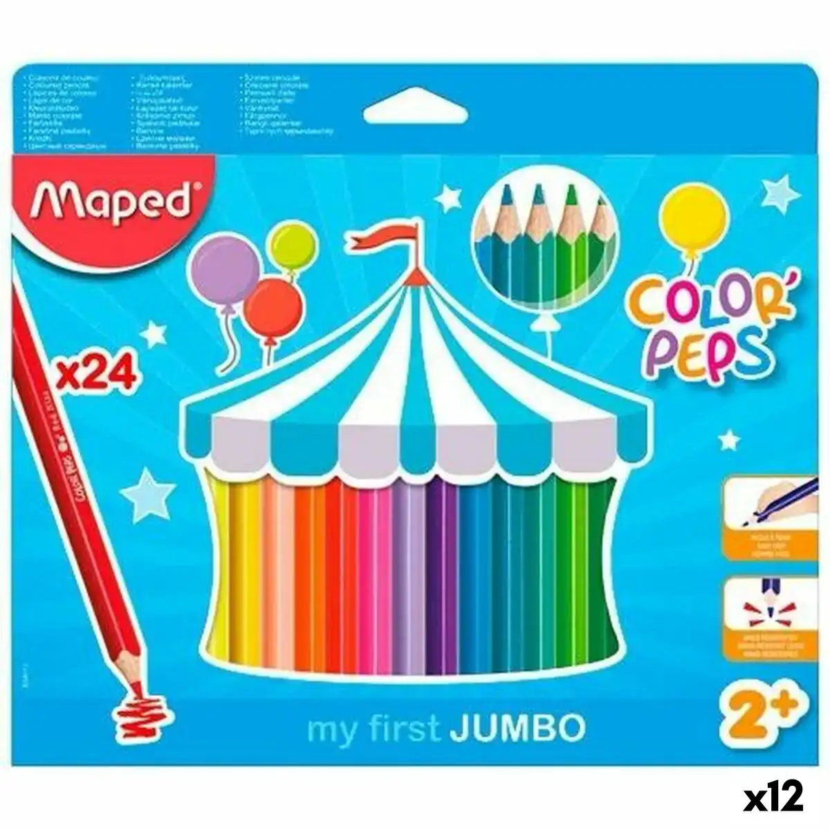 Crayons de couleur maped jumbo color peps multicouleur 24 pieces 12 unites _6838. DIAYTAR COTE D'IVOIRE - Où Chaque Détail Compte. Parcourez nos produits soigneusement sélectionnés et choisissez des articles qui correspondent à votre style et à vos valeurs.