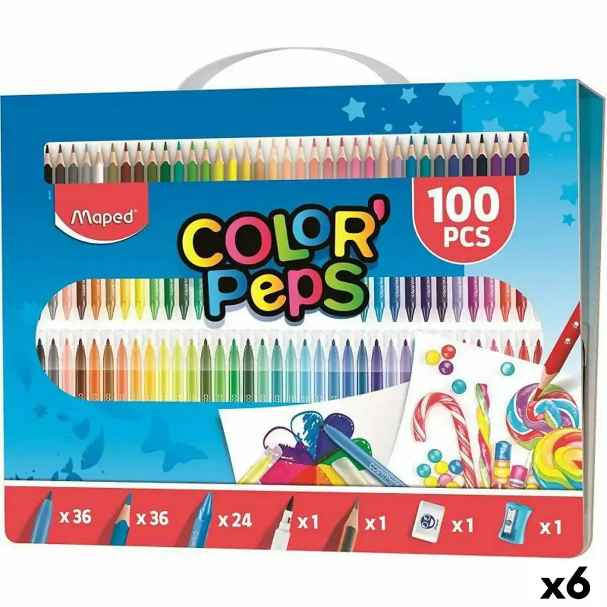 Crayons de couleur maped multicouleur 100 pieces 6 unites _3130. DIAYTAR COTE D'IVOIRE - L'Équilibre Parfait entre Tradition et Modernité. Explorez notre collection pour trouver des produits qui incarnent la culture et la contemporanéité du Côte d'Ivoire.
