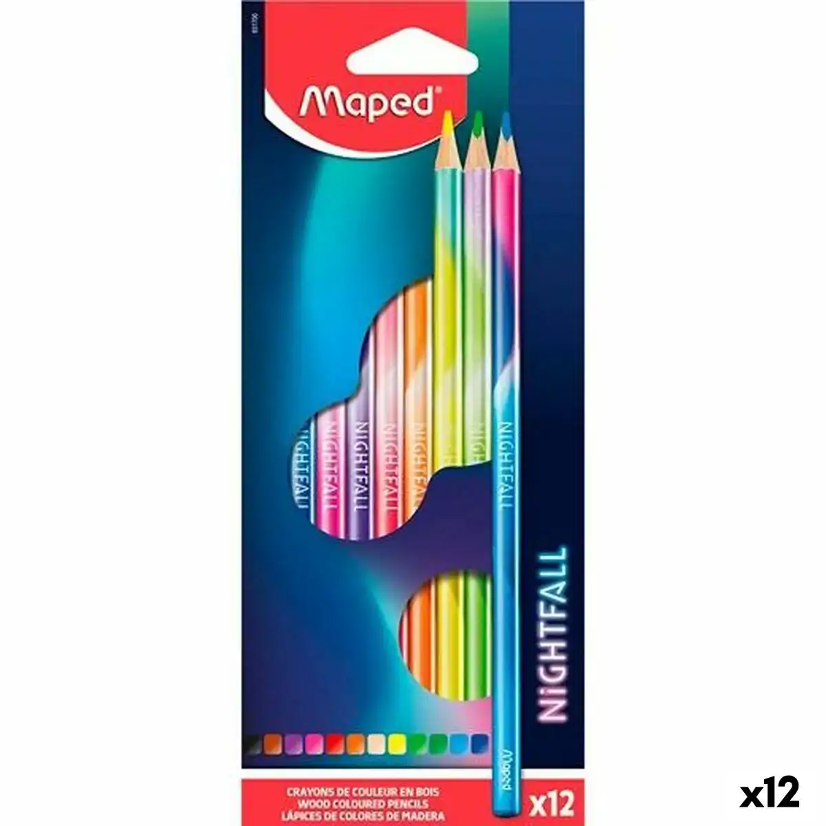 Crayons de couleur maped nightfall multicouleur 12 pieces 12 unites _1910. DIAYTAR COTE D'IVOIRE - Où Chaque Produit a sa Place. Parcourez notre catalogue et choisissez des articles qui s'intègrent parfaitement à votre style et à votre espace.