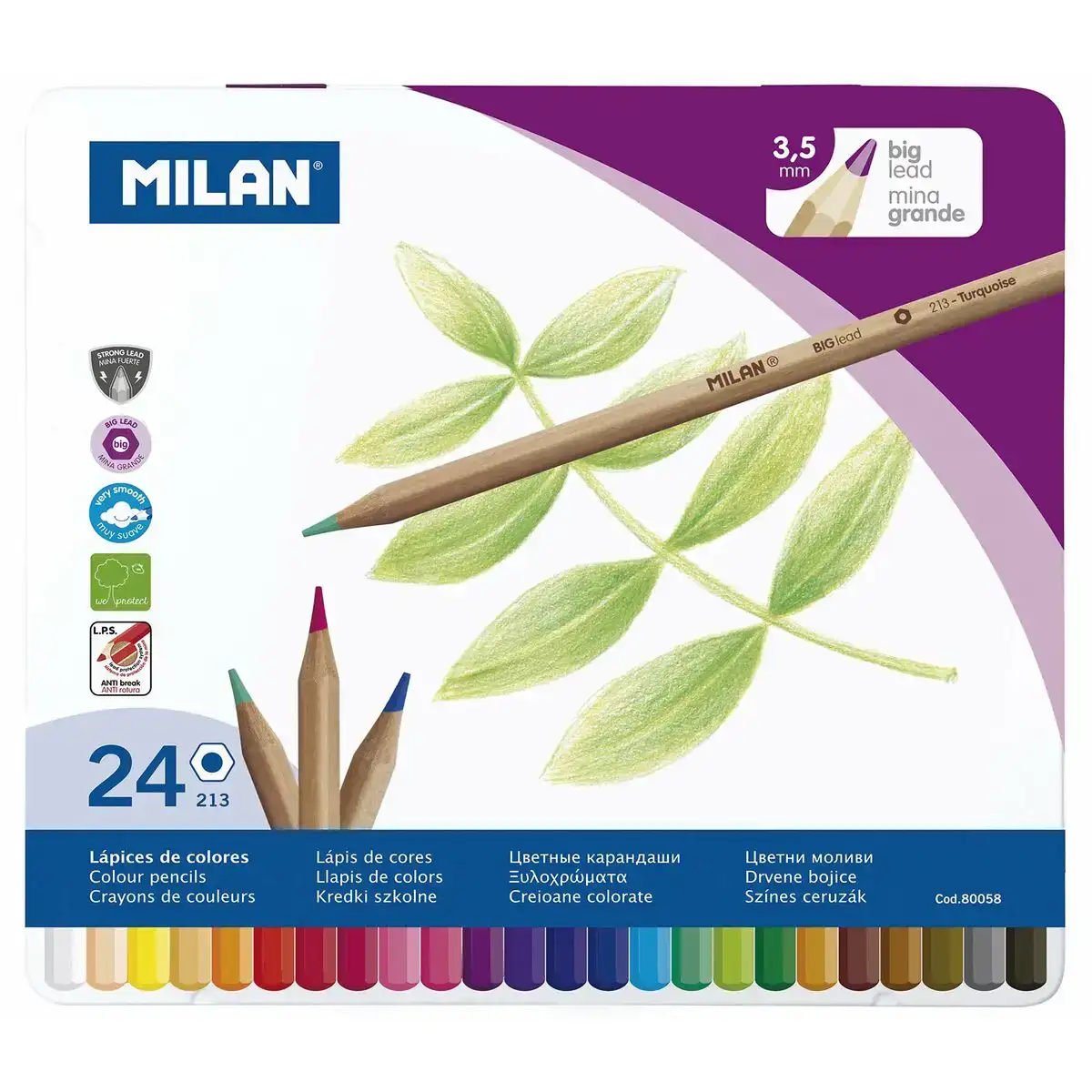 Crayons de couleur milan multicouleur 24 pieces_1521. DIAYTAR COTE D'IVOIRE - Votre Passage vers l'Exceptionnel. Naviguez à travers notre sélection minutieuse et découvrez des articles qui apportent une touche spéciale à chaque instant de votre vie.