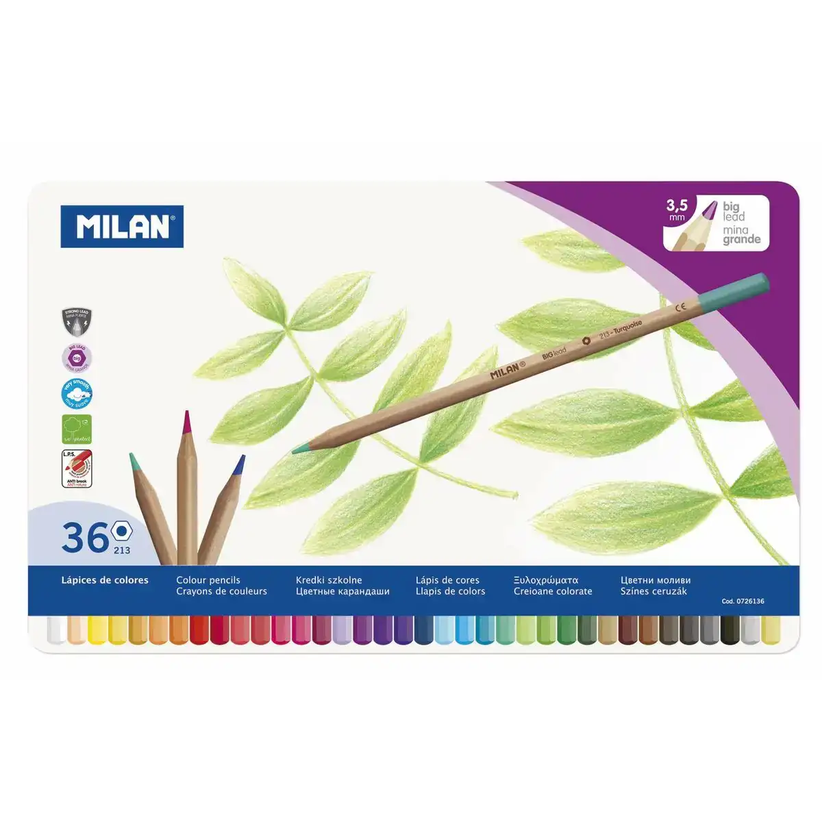 Crayons de couleur milan multicouleur 36 pieces_6762. DIAYTAR COTE D'IVOIRE - Votre Destinée Shopping Personnalisée. Plongez dans notre boutique en ligne et créez votre propre expérience de shopping en choisissant parmi nos produits variés.