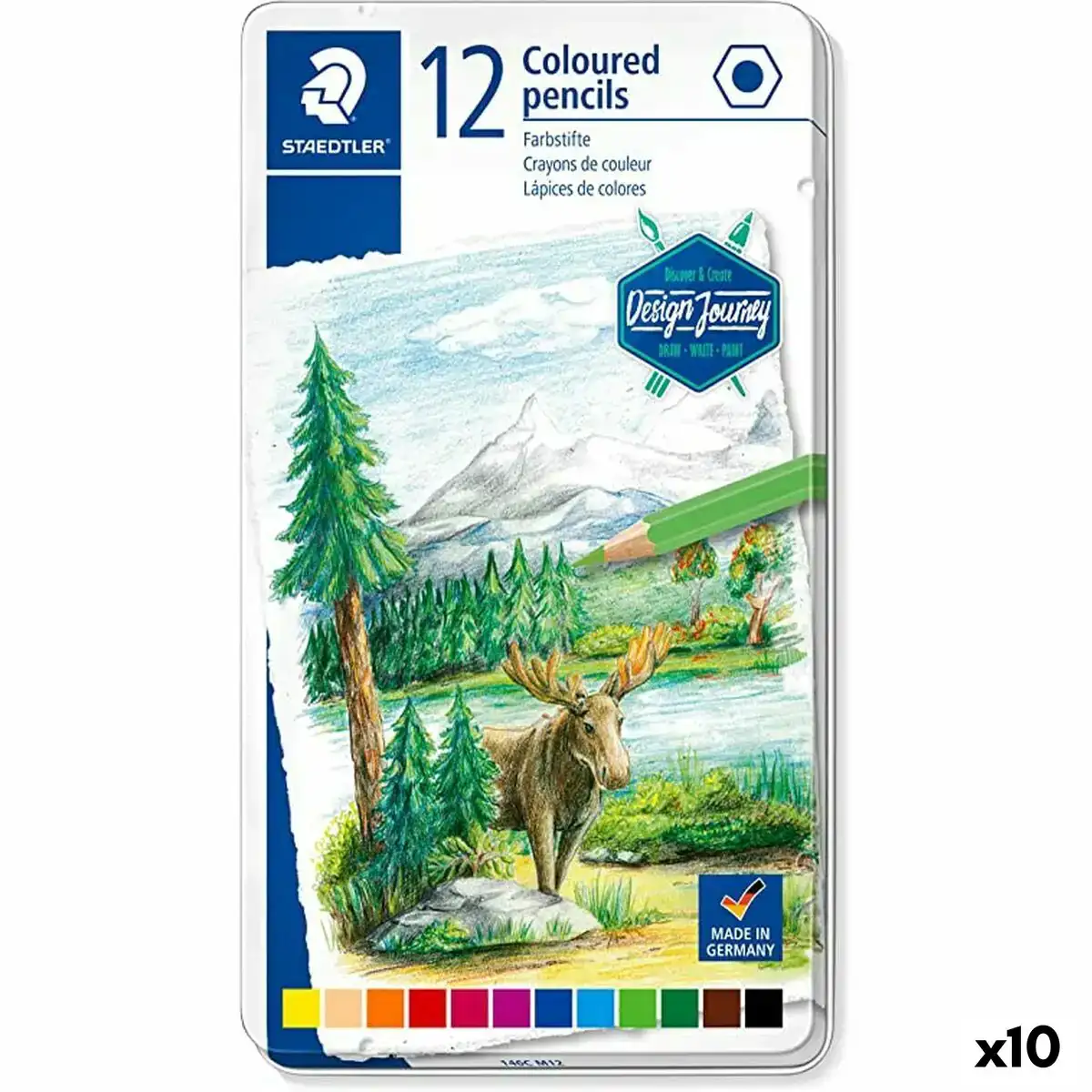 Crayons de couleur staedtler design journey 12 pieces multicouleur 10 unites _6898. DIAYTAR COTE D'IVOIRE - L'Art de Vivre l'Excellence au Quotidien. Explorez notre gamme et choisissez des produits qui ajoutent une note de prestige à votre vie.