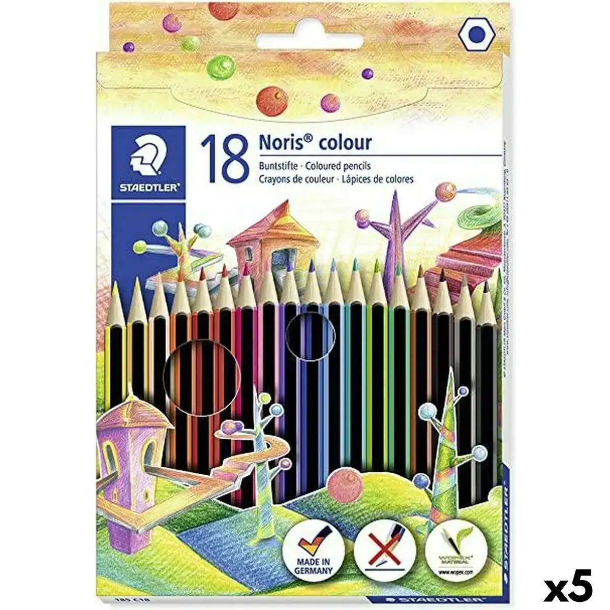 Crayons de couleur staedtler noris colour wopex lot 5 unites _6267. DIAYTAR COTE D'IVOIRE - Votre Portail Vers l'Élégance Accessible. Parcourez notre boutique en ligne pour découvrir des produits qui incarnent le luxe à des prix abordables.