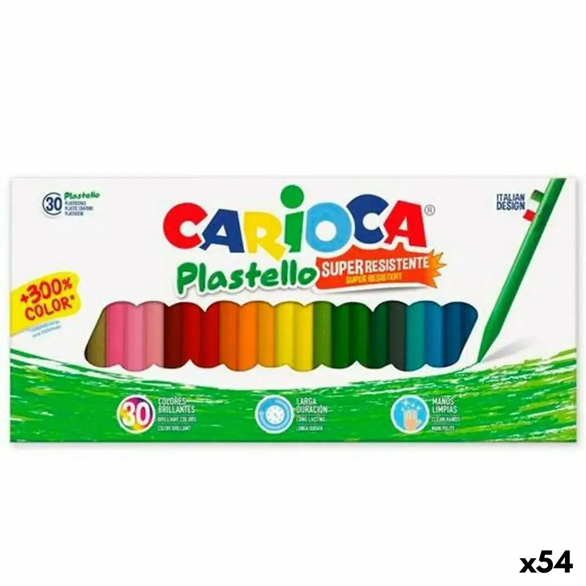 Crayons gras de couleur carioca plastello multicouleur 54 unites _3535. DIAYTAR COTE D'IVOIRE - Là où Choisir est un Acte d'Amour pour la Culture Côte d'Ivoireaise. Explorez notre gamme et choisissez des produits qui célèbrent la richesse de notre patrimoine.
