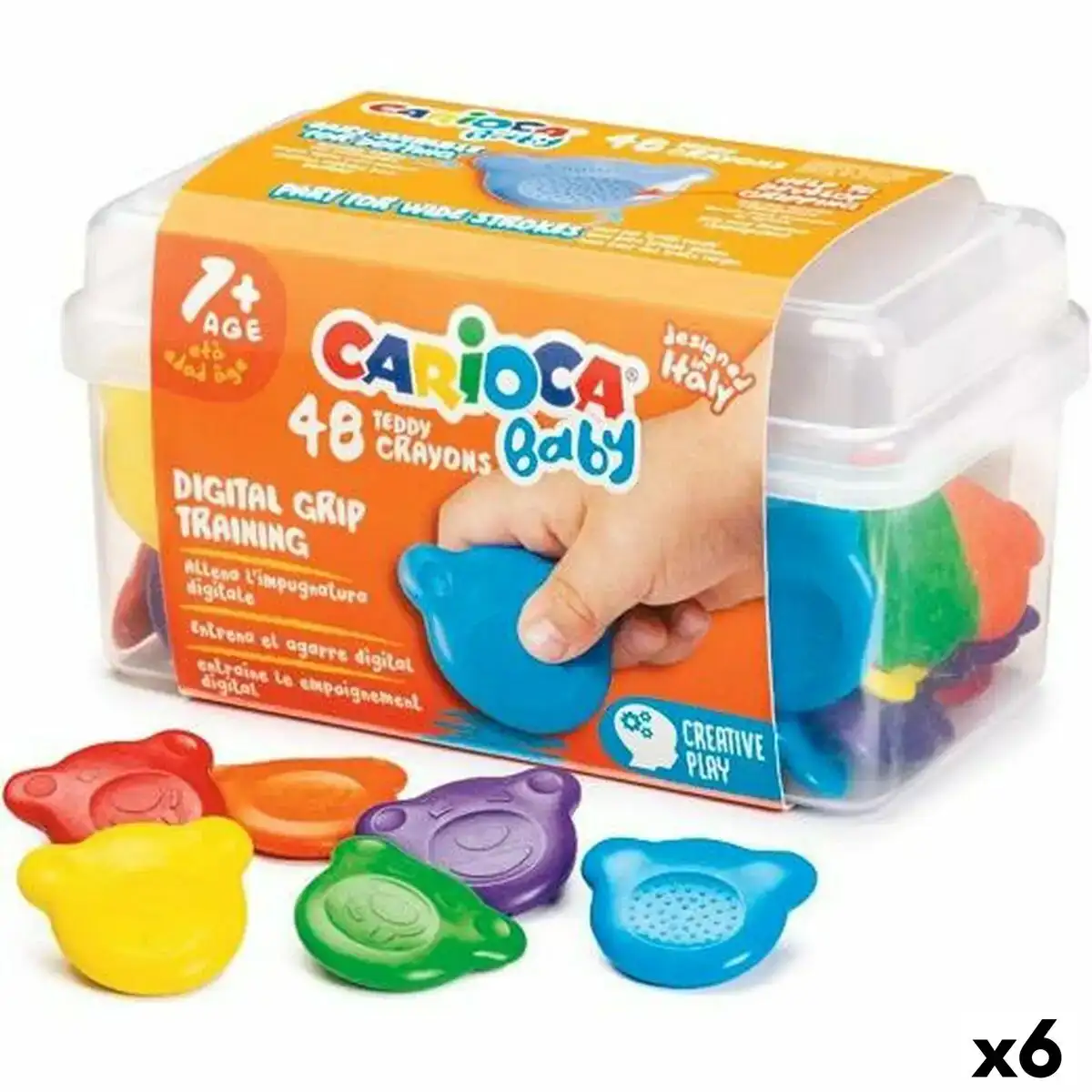 Crayons gras de couleur carioca teddy multicouleur 48 pieces 6 unites_4562. DIAYTAR COTE D'IVOIRE - Votre Passage Vers l'Excellence Shopping. Découvrez un catalogue en ligne qui offre une expérience d'achat exceptionnelle, avec des produits soigneusement sélectionnés pour satisfaire tous les goûts.