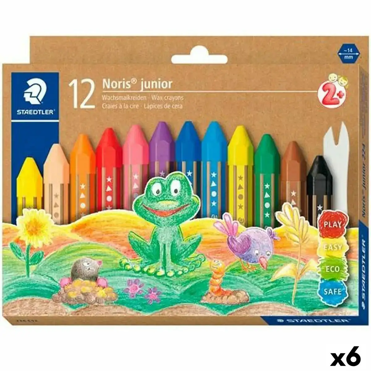 Crayons gras de couleur staedtler noris 6 unites _1117. DIAYTAR COTE D'IVOIRE - Là où Choisir est une Célébration de l'Artisanat. Explorez notre gamme variée et choisissez des produits qui incarnent la tradition et le talent des artisans du Côte d'Ivoire.