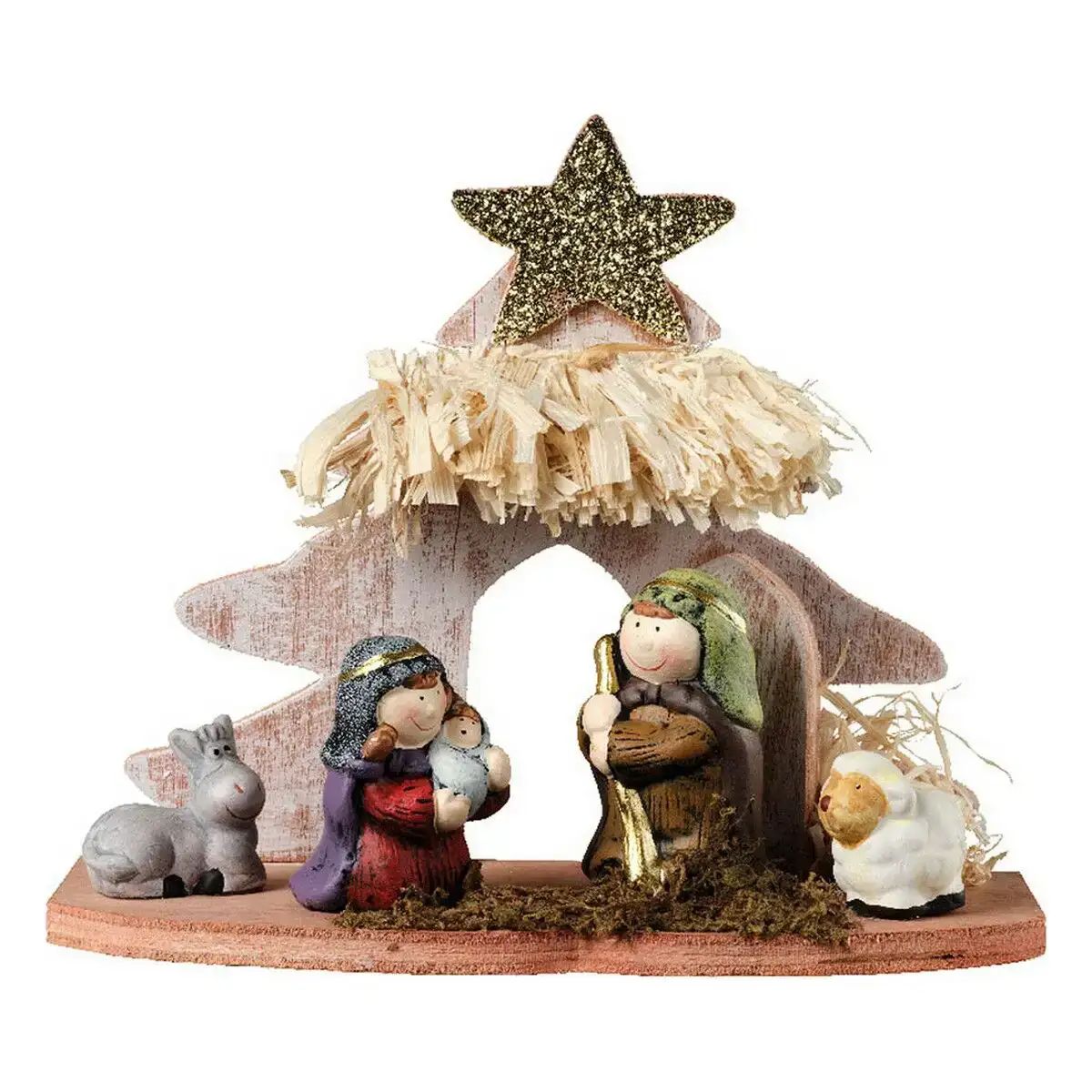 Creche de noel decoris clair 15 x 8 x 13 cm 6 pieces _8461. DIAYTAR COTE D'IVOIRE - Là où Chaque Produit a son Histoire. Découvrez notre gamme de produits, chacun portant en lui le récit de l'artisanat et de la passion, pour vous offrir une expérience de shopping authentique.