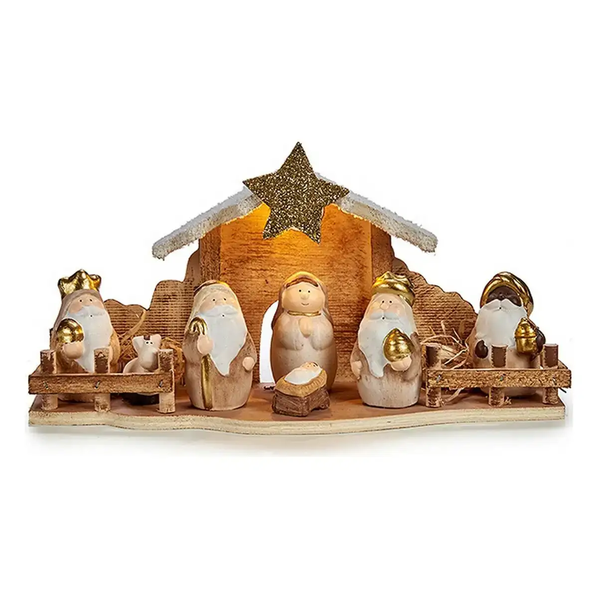Creche de noel lumiere led 10 5 x 16 x 33 cm gris marron blanc_1531. Découvrez DIAYTAR COTE D'IVOIRE - Là où le Choix Rencontre la Qualité. Parcourez notre gamme diversifiée et choisissez parmi des produits conçus pour exceller dans tous les aspects de votre vie.