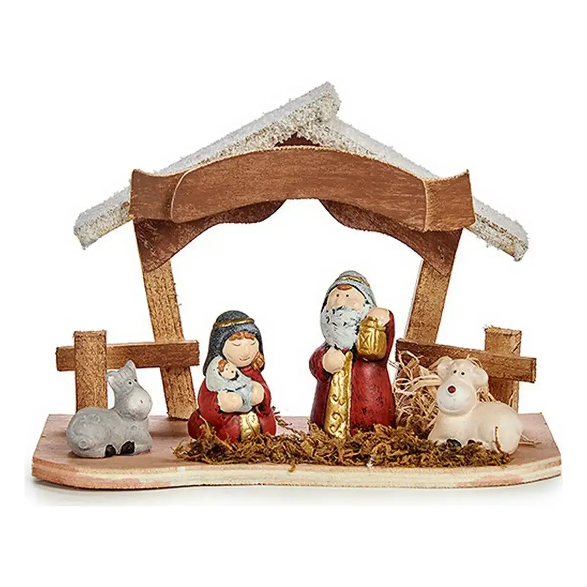 Creche de noel multicouleur 8 5 x 15 5 x 21 5 cm ceramique rouge dore bois marron blanc_5628. Entrez dans l'Univers de DIAYTAR COTE D'IVOIRE - Où le Shopping Devient une Découverte. Explorez nos rayons et dénichez des trésors qui illuminent votre quotidien.