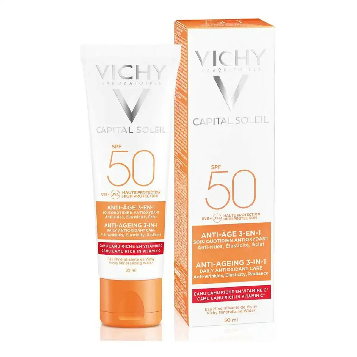 Creme anti age capital soleil vichy antioxydante 3 en 1 spf 50 50 ml _8673. Bienvenue sur DIAYTAR COTE D'IVOIRE - Où Chaque Produit a son Histoire. Découvrez notre sélection unique et choisissez des articles qui racontent la richesse culturelle et artistique du Côte d'Ivoire.