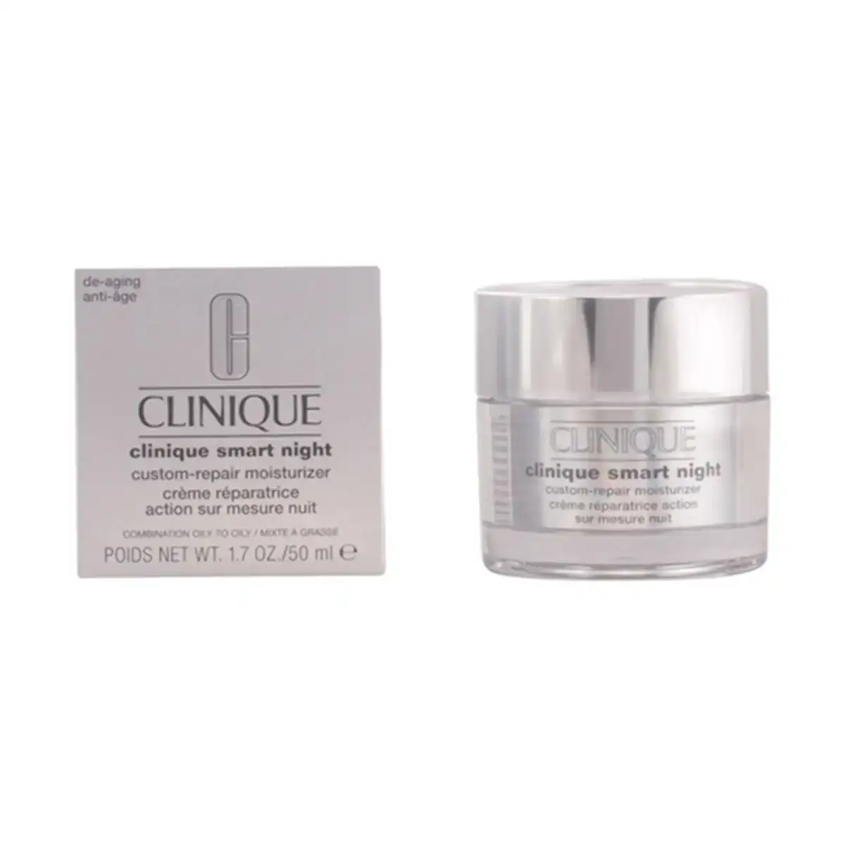 Creme anti age clinique smart nigh custom repair 50 ml_3109. Plongez dans le Monde de DIAYTAR COTE D'IVOIRE - Où Chaque Article Raconte une Histoire. Explorez notre vaste assortiment et choisissez des produits qui vous parlent et reflètent votre style unique.