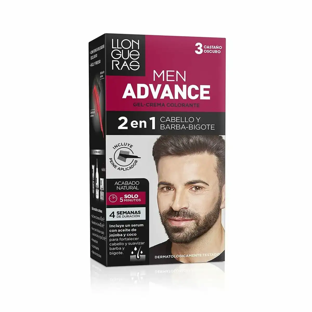 Creme colorante llongueras men advance semi permanent 30 chatain fonce 4 pcs _6872. DIAYTAR COTE D'IVOIRE - Où Choisir Devient un Plaisir. Découvrez notre boutique en ligne et choisissez parmi une variété de produits qui satisferont tous vos besoins.