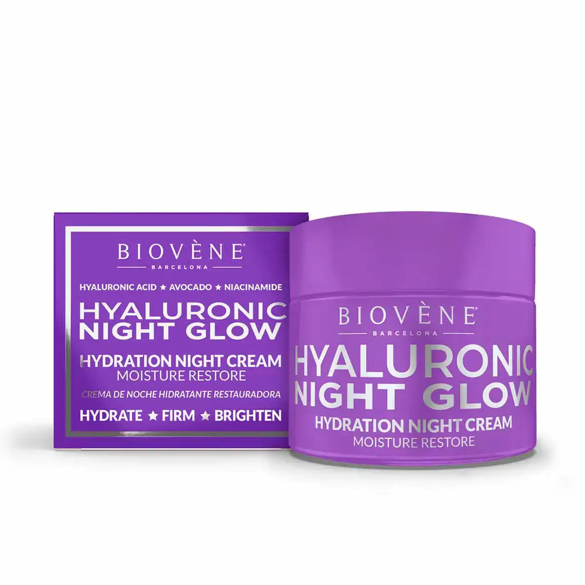 Creme de nuit biovene hyaluronic night glow 50 ml_1899. DIAYTAR COTE D'IVOIRE - Où Chaque Détail Compte. Naviguez à travers notre gamme variée et choisissez des articles qui ajoutent une touche spéciale à votre quotidien, toujours avec qualité et style.