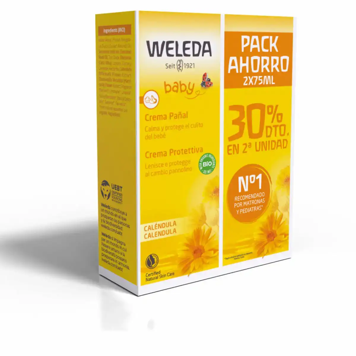 Creme protectrice pour le change weleda baby 2 x 75 ml calendula_8512. DIAYTAR COTE D'IVOIRE - Où Chaque Détail Fait la Différence. Parcourez notre sélection soignée et choisissez des articles qui rehaussent votre quotidien, du fonctionnel à l'esthétique.