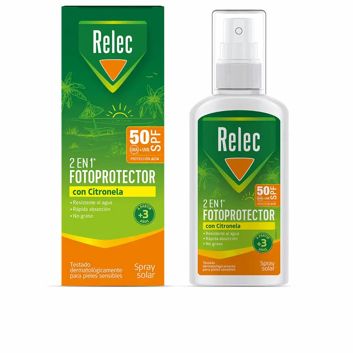 Creme solaire pour le corps en spray relec 2 en 1 citronnelle 100 ml spf 50_2627. DIAYTAR COTE D'IVOIRE - L'Art de Trouver ce que Vous Aimez. Plongez dans notre assortiment varié et choisissez parmi des produits qui reflètent votre style et répondent à vos besoins.