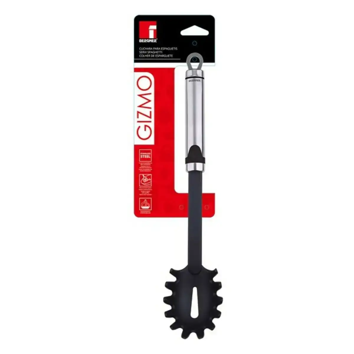 Cuillere de service pour les pates bergner nylon acier inoxydable 32 cm _2552. DIAYTAR COTE D'IVOIRE - Où Choisir est un Acte d'Amour pour le Côte d'Ivoire. Explorez notre boutique en ligne et choisissez des articles qui célèbrent la culture et l'artisanat du pays.