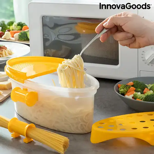 Cuiseur de pates 4 en 1 pour micro ondes avec accessoires et recettes pastrainest innovagoods_7888. DIAYTAR COTE D'IVOIRE - Là où Chaque Produit Évoque une Émotion. Parcourez notre catalogue et choisissez des articles qui vous touchent et qui enrichissent votre expérience.