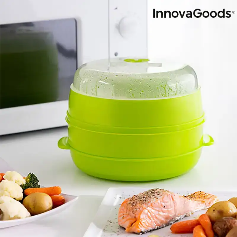 Cuiseur vapeur double pour micro ondes innovagoods ig814038 polypropylene reconditionne a _1473. DIAYTAR COTE D'IVOIRE - Où Chaque Produit est une Histoire à Raconter. Découvrez notre sélection de produits qui vous permettent de créer votre propre récit à travers vos achats.