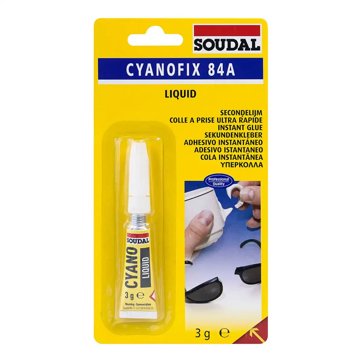 Cyanoacrylate soudal 3 g _1564. DIAYTAR COTE D'IVOIRE - Votre Marché Virtuel au Côte d'Ivoire. Parcourez notre boutique en ligne pour trouver des trésors cachés, des articles indispensables du quotidien aux joyaux artistiques.