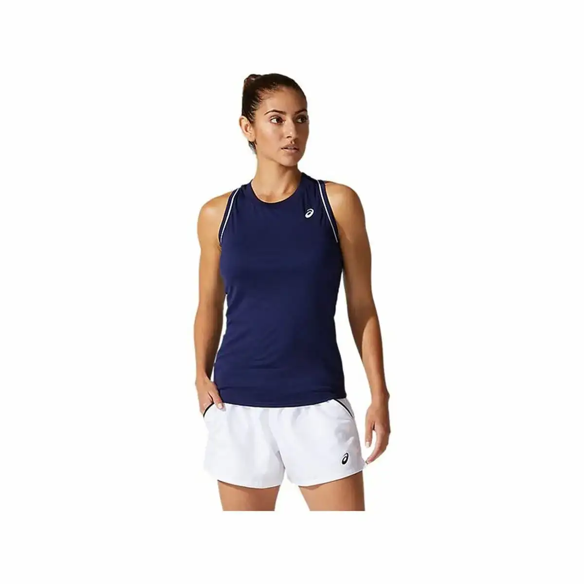 Debardeur femme asics court piping bleu fonce_8344. DIAYTAR COTE D'IVOIRE - Là où Chaque Produit Est une Trouvaille. Parcourez notre catalogue diversifié et découvrez des articles qui enrichiront votre quotidien, du pratique à l'insolite.