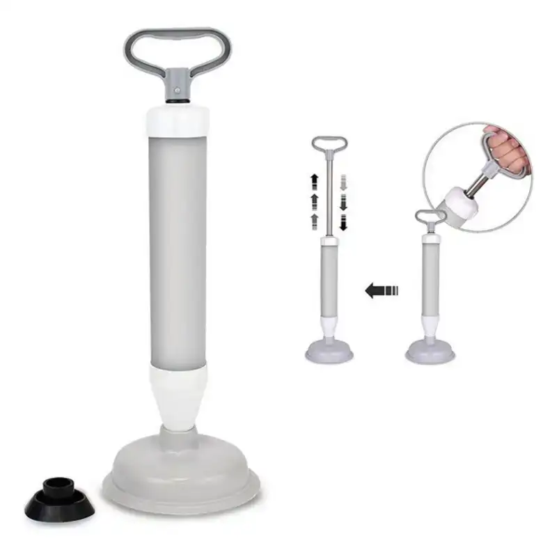 Deboucheur pneumatique supernet blanc gris_9713. DIAYTAR COTE D'IVOIRE - Où le Shopping Devient une Aventure Culturelle. Plongez dans notre univers de produits qui célèbrent l'héritage et l'artisanat du Côte d'Ivoire.