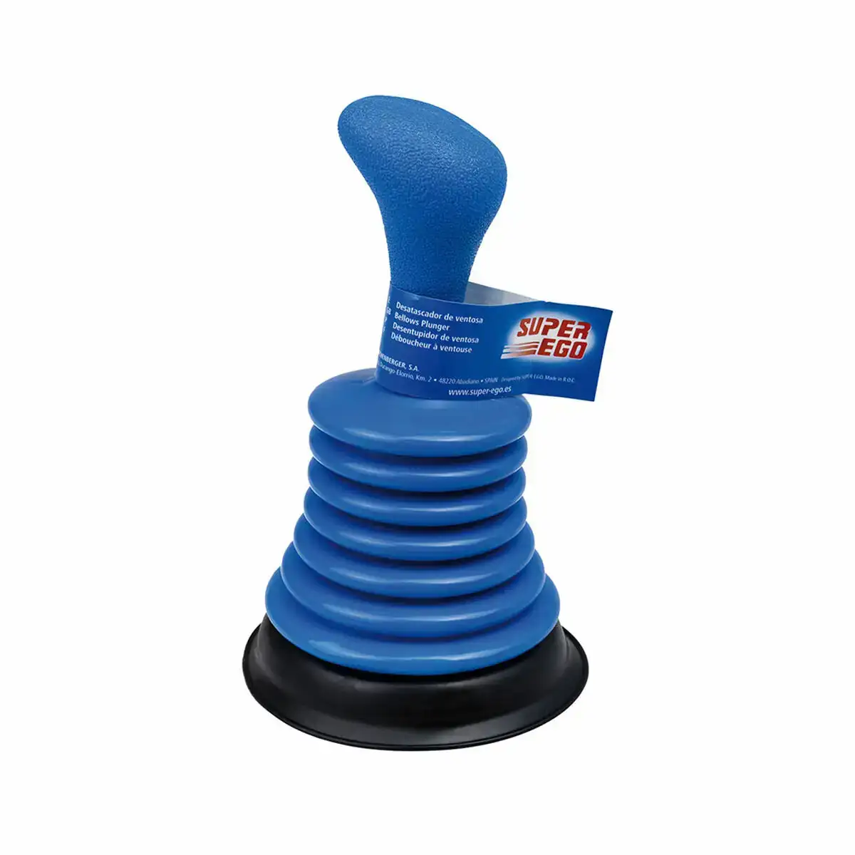 Deboucheur super ego bleu 19 x 11 x 11 cm _8439. DIAYTAR COTE D'IVOIRE - Là où la Qualité est Non Négociable. Parcourez notre boutique en ligne pour découvrir des produits qui incarnent le raffinement et l'excellence du Côte d'Ivoire.
