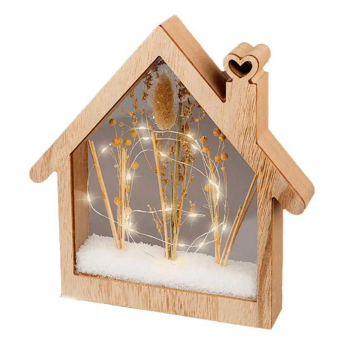 Decoration bois lumiere led petit maison 4 3 x 26 x 27 cm _7861. DIAYTAR COTE D'IVOIRE - Votre Destination Shopping de Choix. Explorez notre boutique en ligne et découvrez des trésors qui reflètent votre style et votre passion pour l'authenticité.
