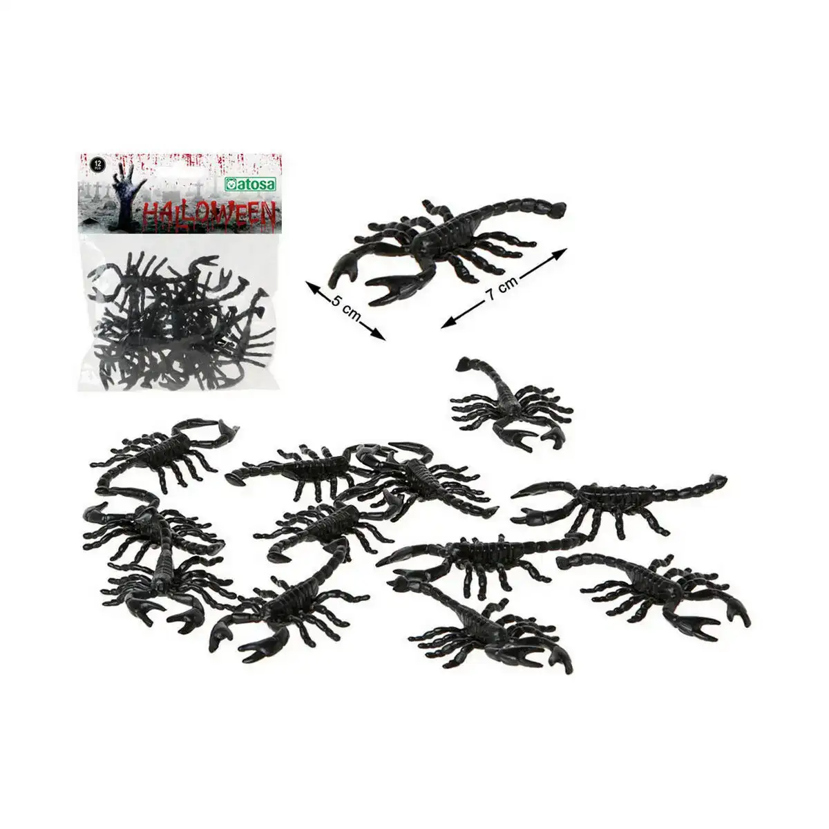 Decoration d halloween scorpion noir multicouleur 12 unites _8396. Bienvenue chez DIAYTAR COTE D'IVOIRE - Où Choisir est un Voyage. Plongez dans notre plateforme en ligne pour trouver des produits qui ajoutent de la couleur et de la texture à votre quotidien.