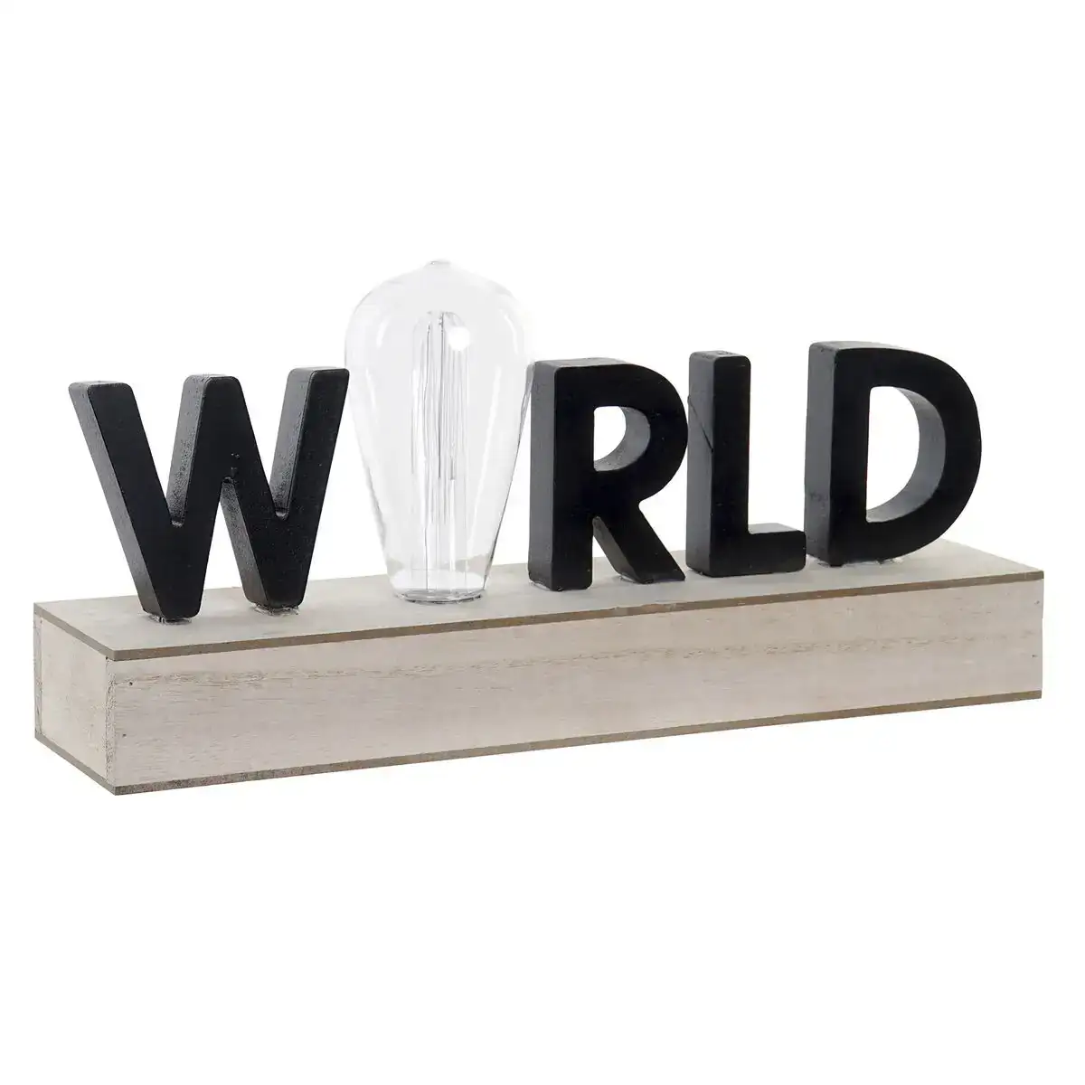Decoration lumineuse dkd home decor world noir metal bois mdf 30 x 40 cm 34 x 8 x 16 cm_8347. DIAYTAR COTE D'IVOIRE - Là où Choisir est une Affirmation de Style. Naviguez à travers notre boutique en ligne et choisissez des produits qui vous distinguent et vous valorisent.