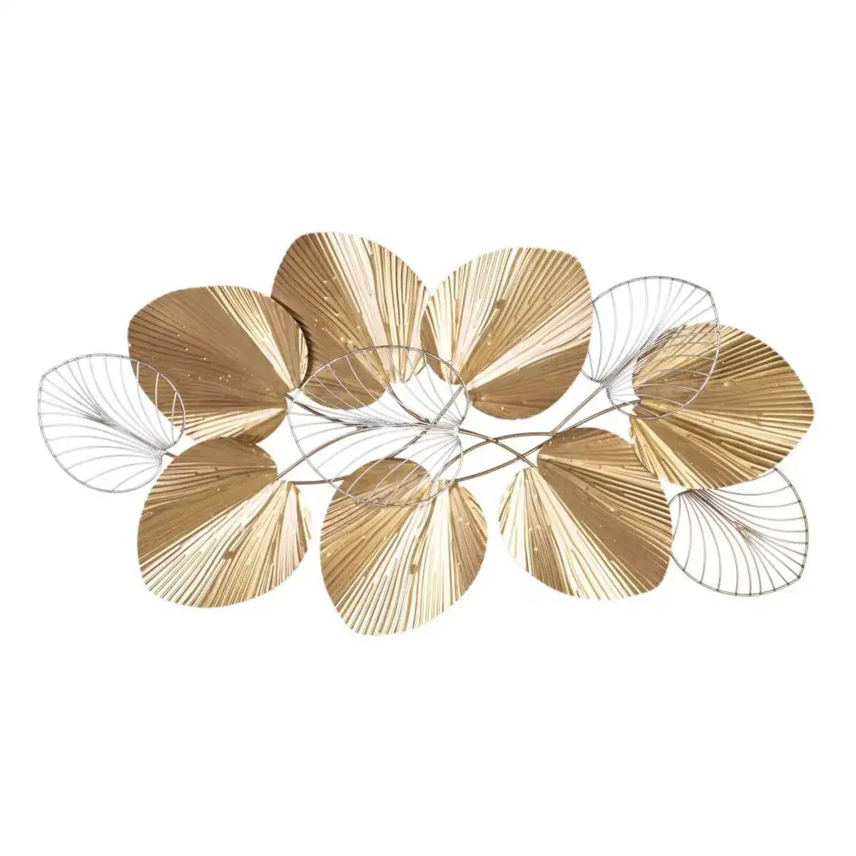 Decoration murale 100 x 5 5 x 51 cm dore metal_6045. DIAYTAR COTE D'IVOIRE - Où Votre Shopping Prend Vie. Explorez notre boutique en ligne pour trouver des articles qui vous ressemblent et qui ajoutent de l'éclat à votre quotidien.