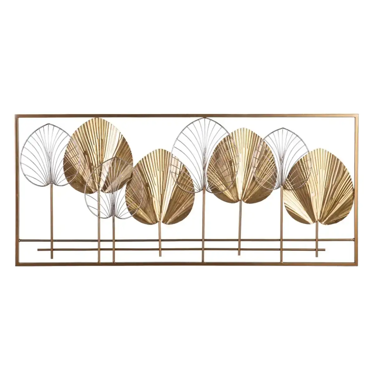 Decoration murale 103 x 3 5 x 46 cm dore metal_3646. DIAYTAR COTE D'IVOIRE - Où Choisir est un Plaisir. Explorez notre boutique en ligne et choisissez parmi des produits de qualité qui satisferont vos besoins et vos goûts.