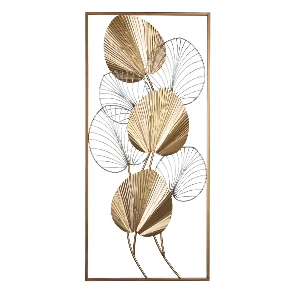 Decoration murale 43 x 5 x 92 cm dore metal_6618. DIAYTAR COTE D'IVOIRE - Votre Passage vers le Chic et l'Élégance. Naviguez à travers notre boutique en ligne pour trouver des produits qui ajoutent une touche sophistiquée à votre style.