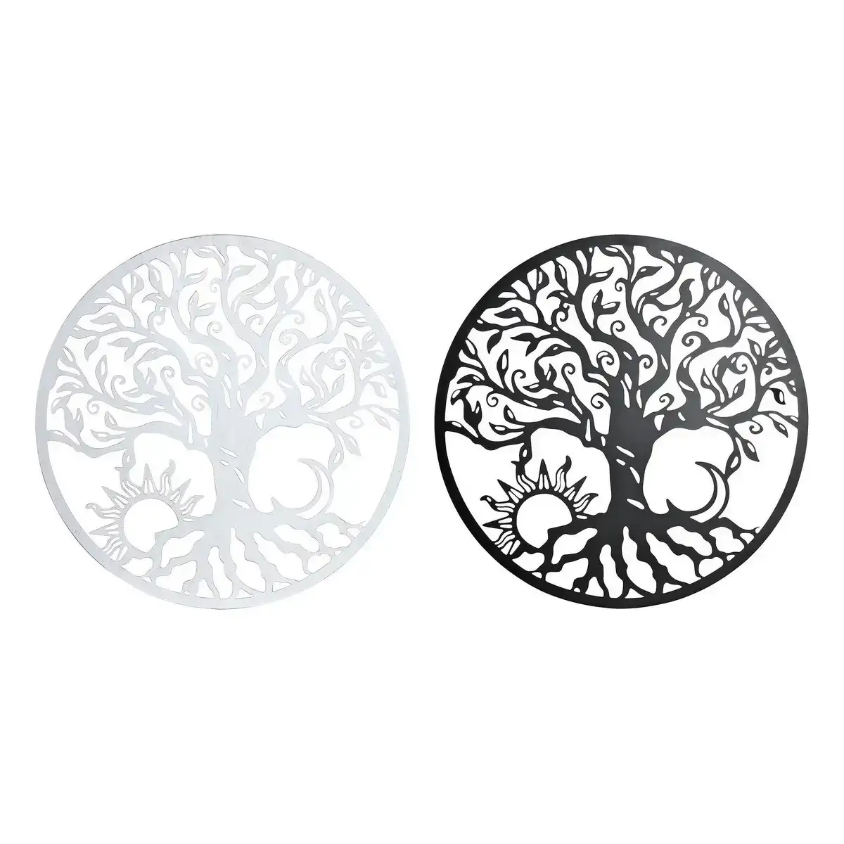 Decoration murale dkd home decor 100 x 1 x 100 cm noir blanc indien 2 unites _4721. DIAYTAR COTE D'IVOIRE - L'Art de Vivre le Shopping Inspiré. Parcourez notre catalogue et choisissez des produits qui reflètent votre passion pour la beauté et l'authenticité.