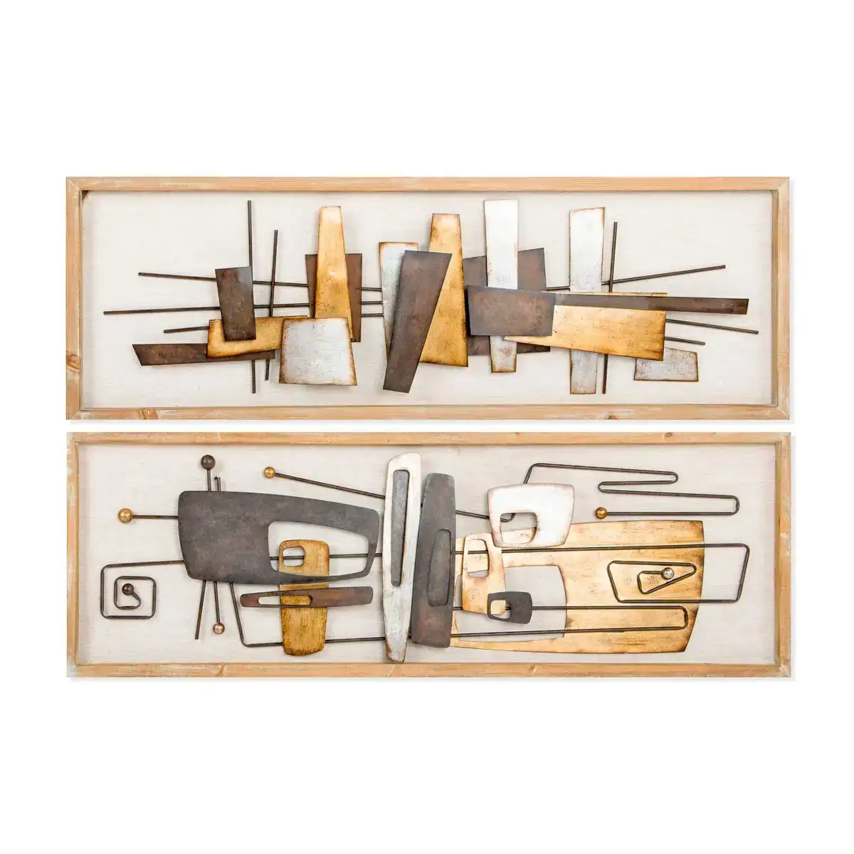 Decoration murale dkd home decor 120 x 40 x 5 5 cm abstrait naturel dore multicouleur moderne 2 unites _4844. DIAYTAR COTE D'IVOIRE - Votre Plateforme Shopping de Confiance. Naviguez à travers nos rayons et choisissez des produits fiables qui répondent à vos besoins quotidiens.