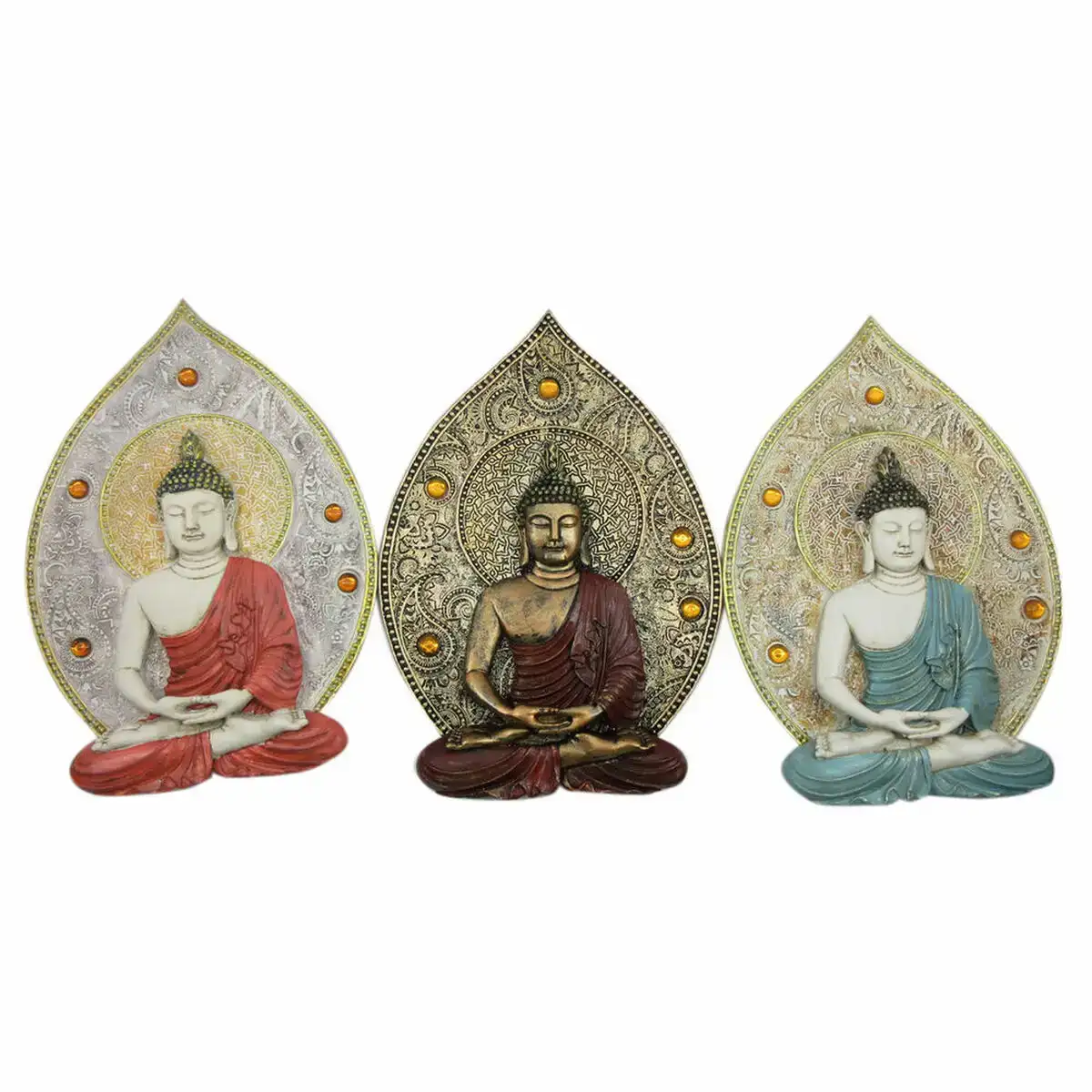 Decoration murale dkd home decor bleu rouge dore buda oriental 19 3 x 3 7 x 27 3 cm 3 pieces _8658. DIAYTAR COTE D'IVOIRE - L'Art de Vivre le Shopping en Ligne. Découvrez notre plateforme intuitive et trouvez des produits qui vous inspirent et vous enchantent, à chaque clic.