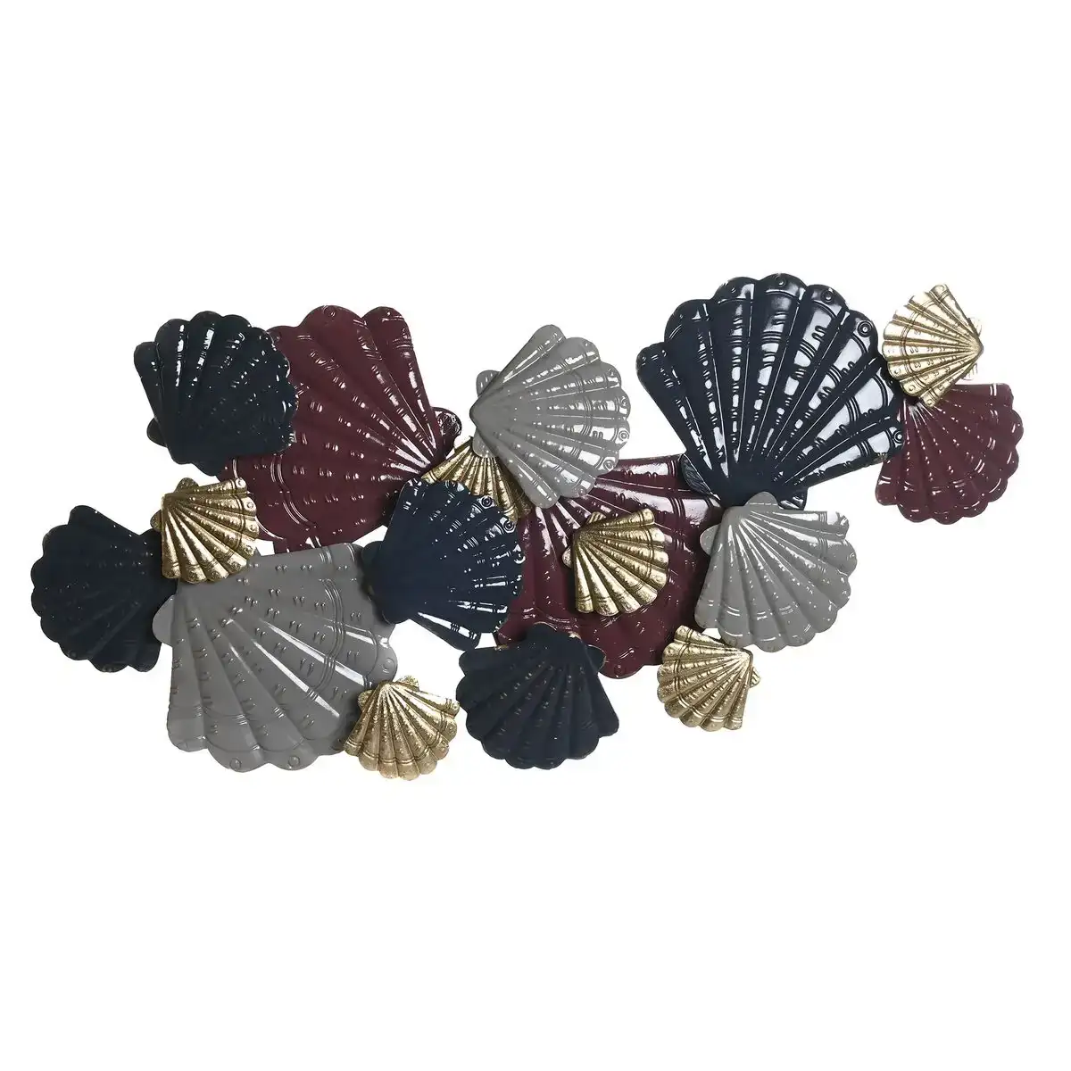 Decoration murale dkd home decor metal multicouleur coquillages 119 x 9 x 60 cm _2605. DIAYTAR COTE D'IVOIRE - Où le Shopping Devient une Aventure Culturelle. Plongez dans notre univers de produits qui célèbrent l'héritage et l'artisanat du Côte d'Ivoire.
