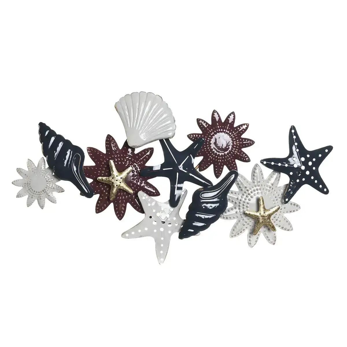 Decoration murale dkd home decor metal multicouleur coquillages 91 x 5 x 50 cm _6278. DIAYTAR COTE D'IVOIRE - Où l'Élégance Rencontré l'Accessibilité. Parcourez notre catalogue et trouvez des produits qui apportent une touche de sophistication à votre vie quotidienne sans compromettre votre budget.