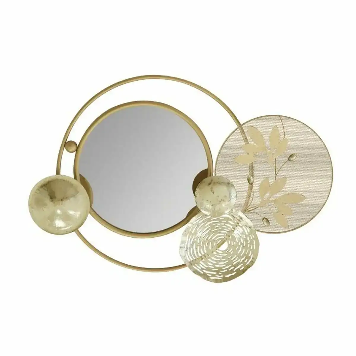 Decoration murale dkd home decor miroir dore metal cercles 74 3 x 6 4 x 51 cm _4616. DIAYTAR COTE D'IVOIRE - Votre Portail Vers l'Exclusivité. Explorez notre boutique en ligne pour trouver des produits uniques et exclusifs, conçus pour les amateurs de qualité.
