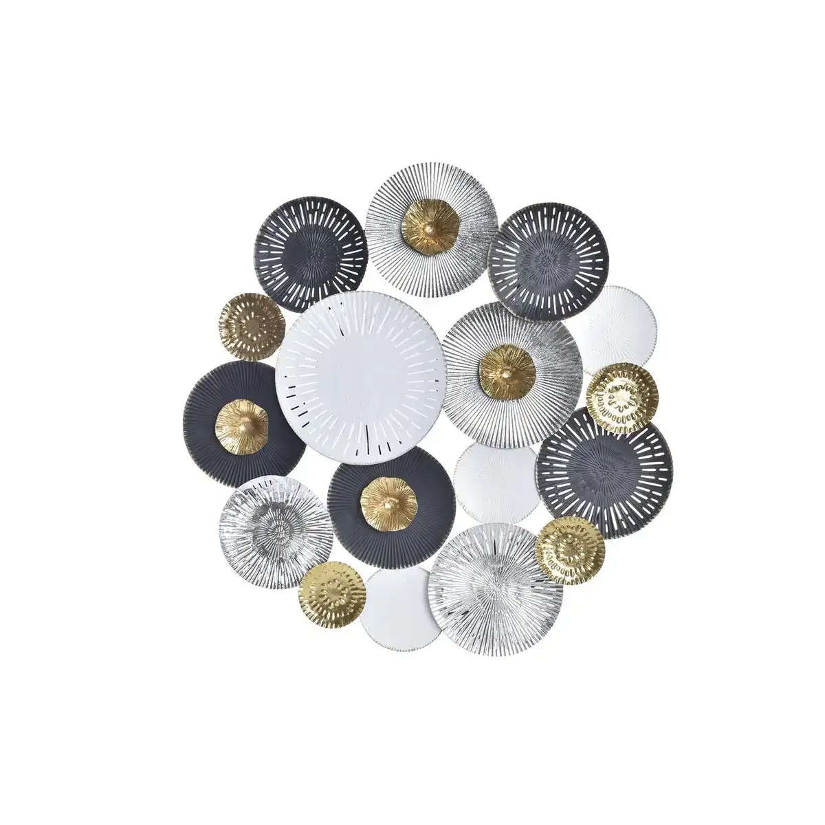 Decoration murale dkd home decor multicouleur sphere 80 x 4 5 x 80 cm urbaine_5821. DIAYTAR COTE D'IVOIRE - Où Choisir est un Acte d'Amour pour le Côte d'Ivoire. Explorez notre boutique en ligne et choisissez des articles qui célèbrent la culture et l'artisanat du pays.