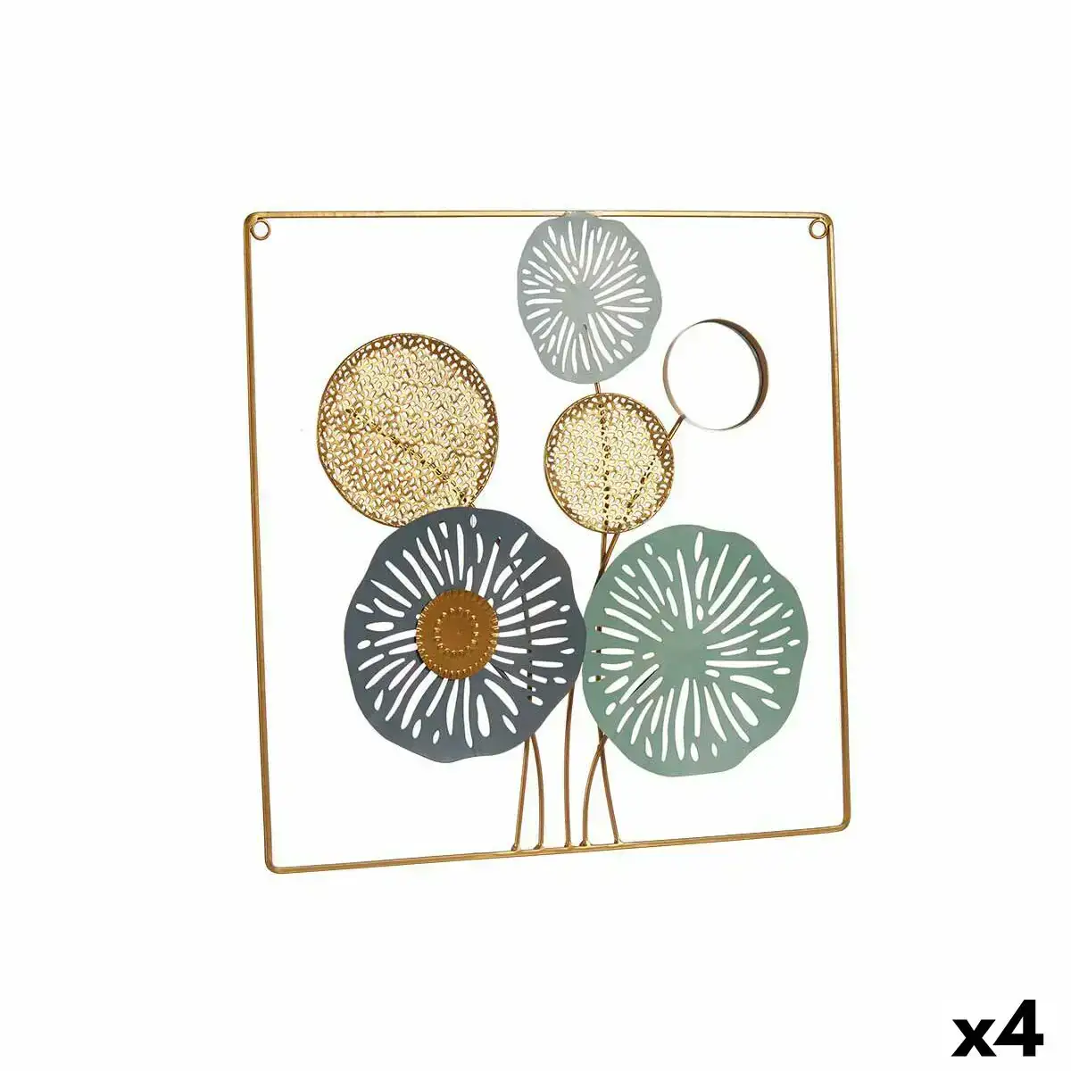 Decoration murale multicouleur fleurs miroir metal verre 45 x 45 x 2 cm 4 unites _2828. DIAYTAR COTE D'IVOIRE - Là où Chaque Produit Évoque une Émotion. Parcourez notre catalogue et choisissez des articles qui vous touchent et qui enrichissent votre expérience.