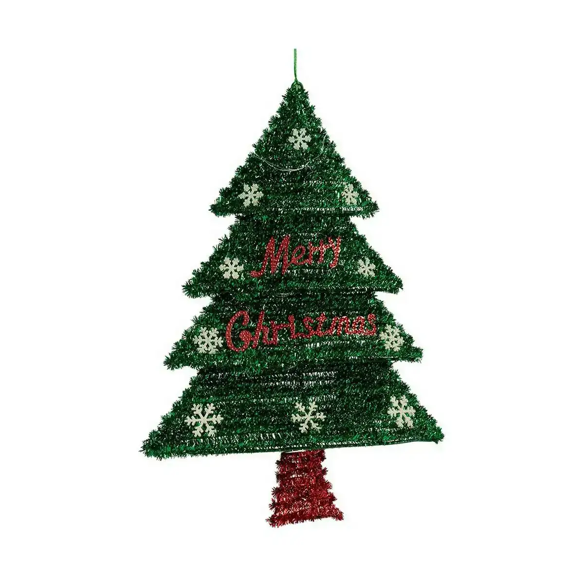 Decoration sapin de noel 44 x 58 8 x 7 cm rouge argente vert plastique polypropylene_5371. Bienvenue sur DIAYTAR COTE D'IVOIRE - Où Chaque Article a son Histoire. Découvrez notre sélection méticuleuse de produits qui racontent l'authenticité et la beauté du Côte d'Ivoire.