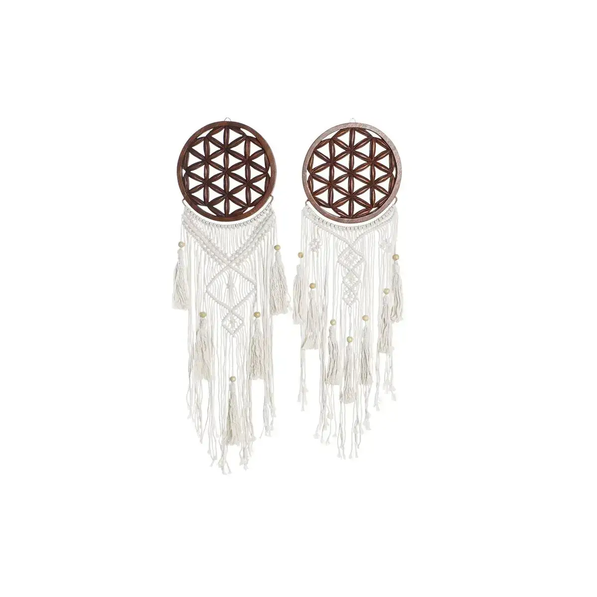 Decoration suspendue dkd home decor 25 x 1 x 93 cm marron blanc 2 unites _8227. DIAYTAR COTE D'IVOIRE - L'Art du Shopping Facilité. Naviguez sur notre plateforme en ligne pour découvrir une expérience d'achat fluide et agréable, avec une gamme de produits adaptés à tous.