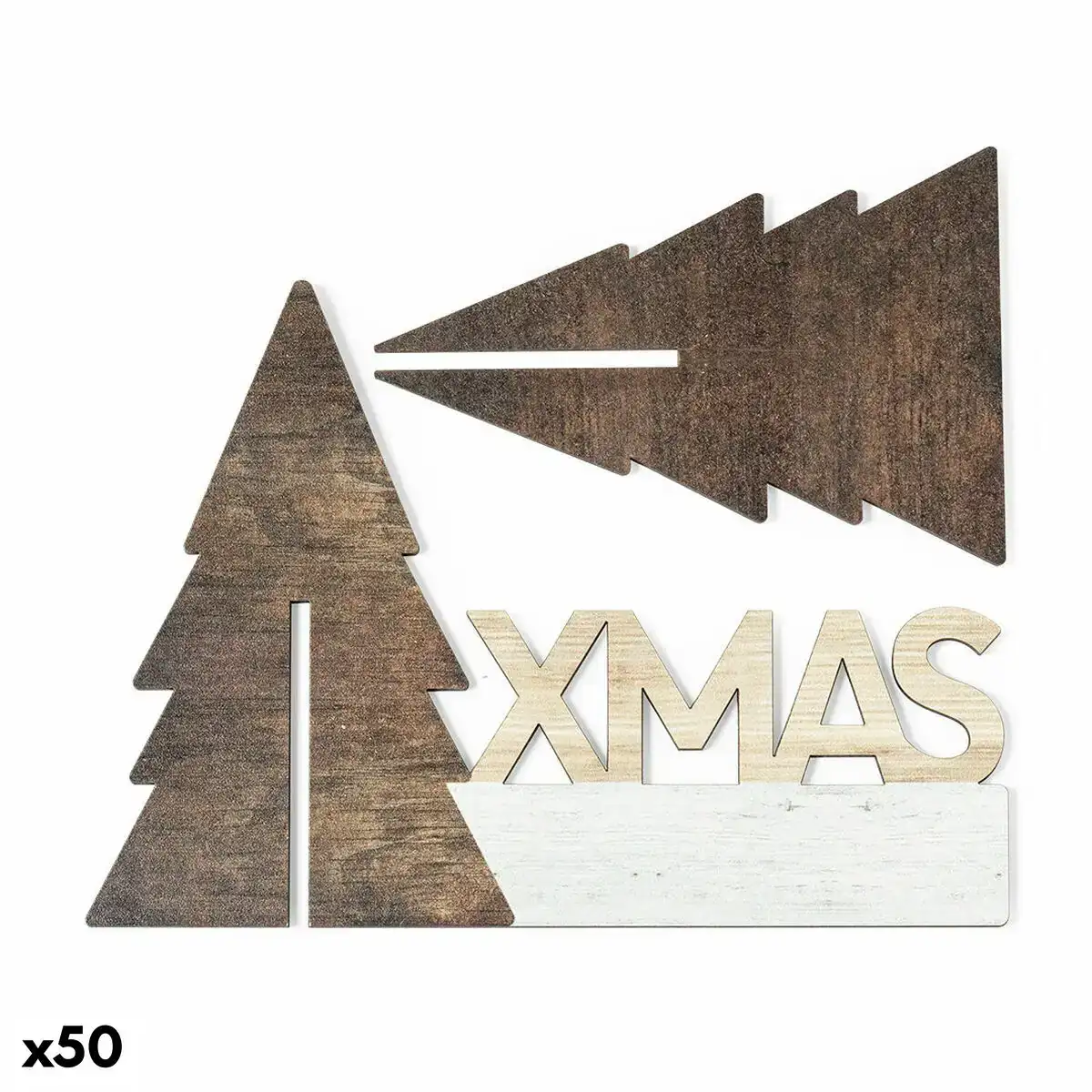 Decorations de noel 142677 bois 50 unites _9664. DIAYTAR COTE D'IVOIRE - Là où Chaque Clic Compte. Parcourez notre boutique en ligne et laissez-vous guider vers des trouvailles uniques qui enrichiront votre quotidien.