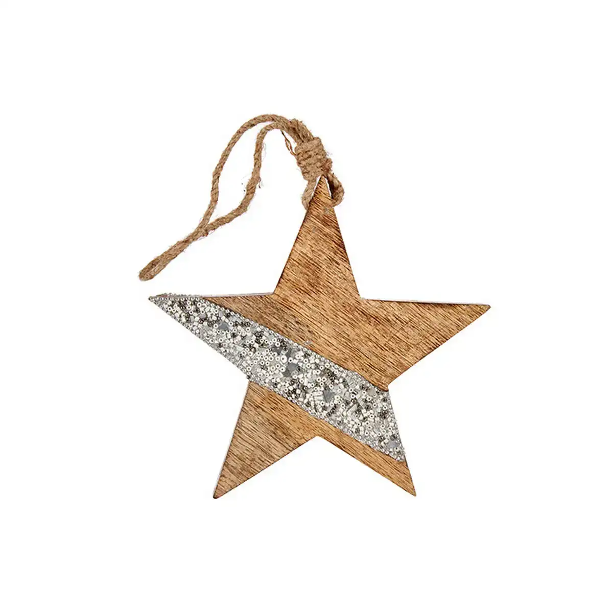 Decorations de noel etoile 17 x 2 5 x 34 cm argente bois_4688. DIAYTAR COTE D'IVOIRE - Où l'Élégance Rencontre l'Authenticité. Naviguez à travers notre boutique en ligne et choisissez des produits qui incarnent le style et la tradition du Côte d'Ivoire.