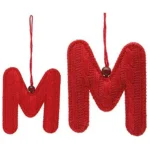 Decorations de noel pendentif lettre m textile_8807. DIAYTAR COTE D'IVOIRE - Votre Boutique en Ligne, Votre Identité. Naviguez à travers notre plateforme et choisissez des articles qui expriment qui vous êtes et ce que vous chérissez.